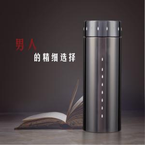 2017年新款創意不銹鋼保溫杯便攜真空62號鈦金杯禮品水杯定制直銷